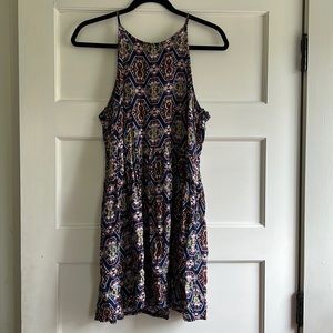 Red London summer dress
